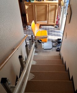 手すりを残して設置
