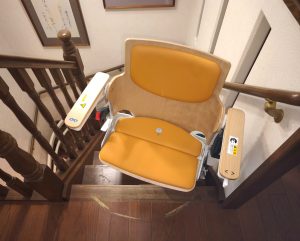 2階乗降位置85°いす回転