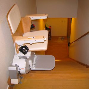 ２階停止位置・階段全体