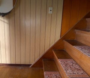 事前に手すりを撤去