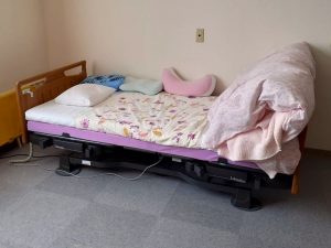 設置前のベット周り