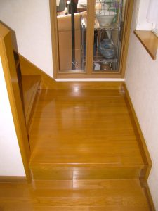 設置前の1段目踊り場