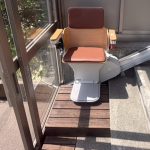 【江別市】屋外直線階段に階段昇降機を設置｜介護リフォーム事例