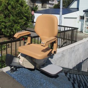 上階いす回転80°乗降位置